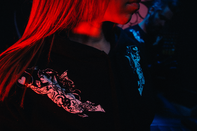 Duality Crop Top Pullover Hoodie