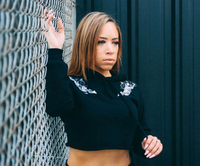 Duality Crop Top Pullover Hoodie